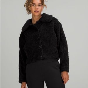Lululemon Textured Fleece Button Jacket